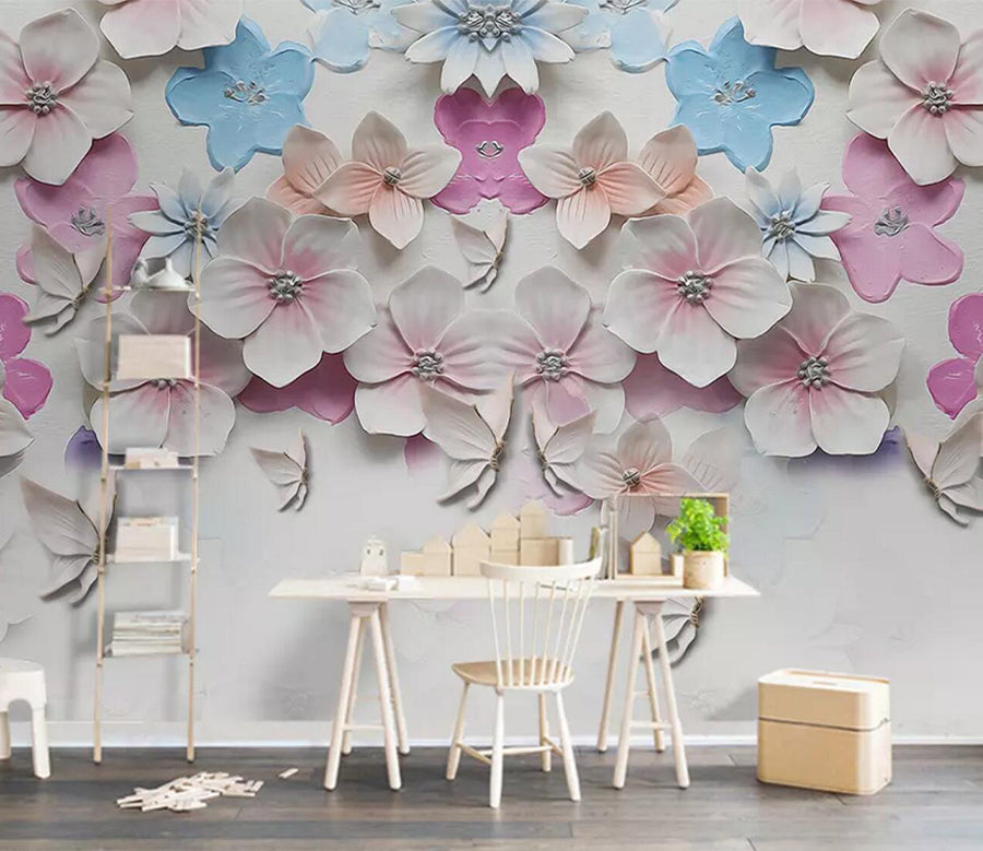 3D Decorative Flower WC383 Wall Murals