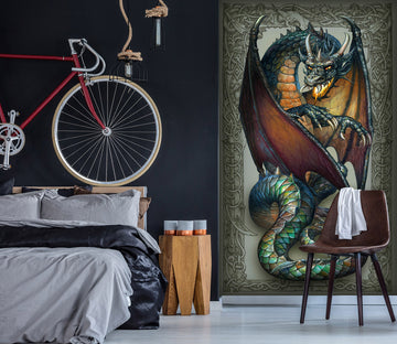 3D Dragon 7094 Ciruelo Wall Mural Wall Murals