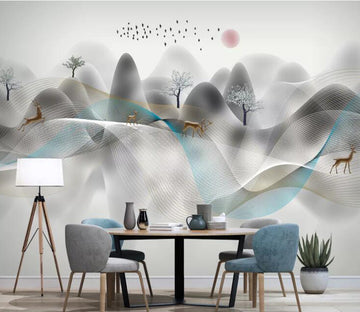 3D Tree Hill WC1919 Wall Murals