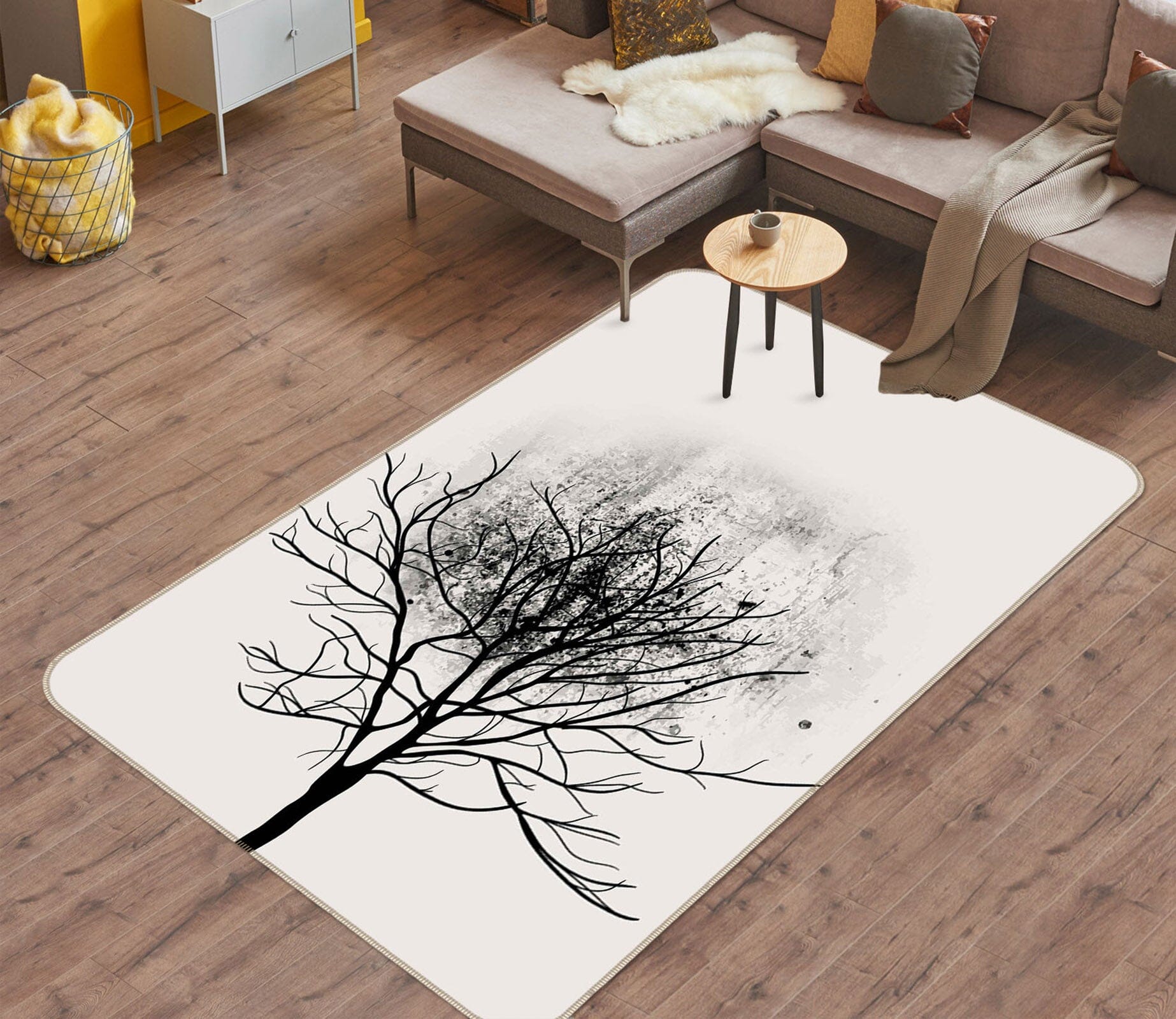 3D Dead Branch 1023 Boris Draschoff Rug Non Slip Rug Mat Mat AJ Creativity Home 