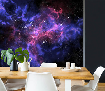 3D Purple Stars 1111 Wall Murals