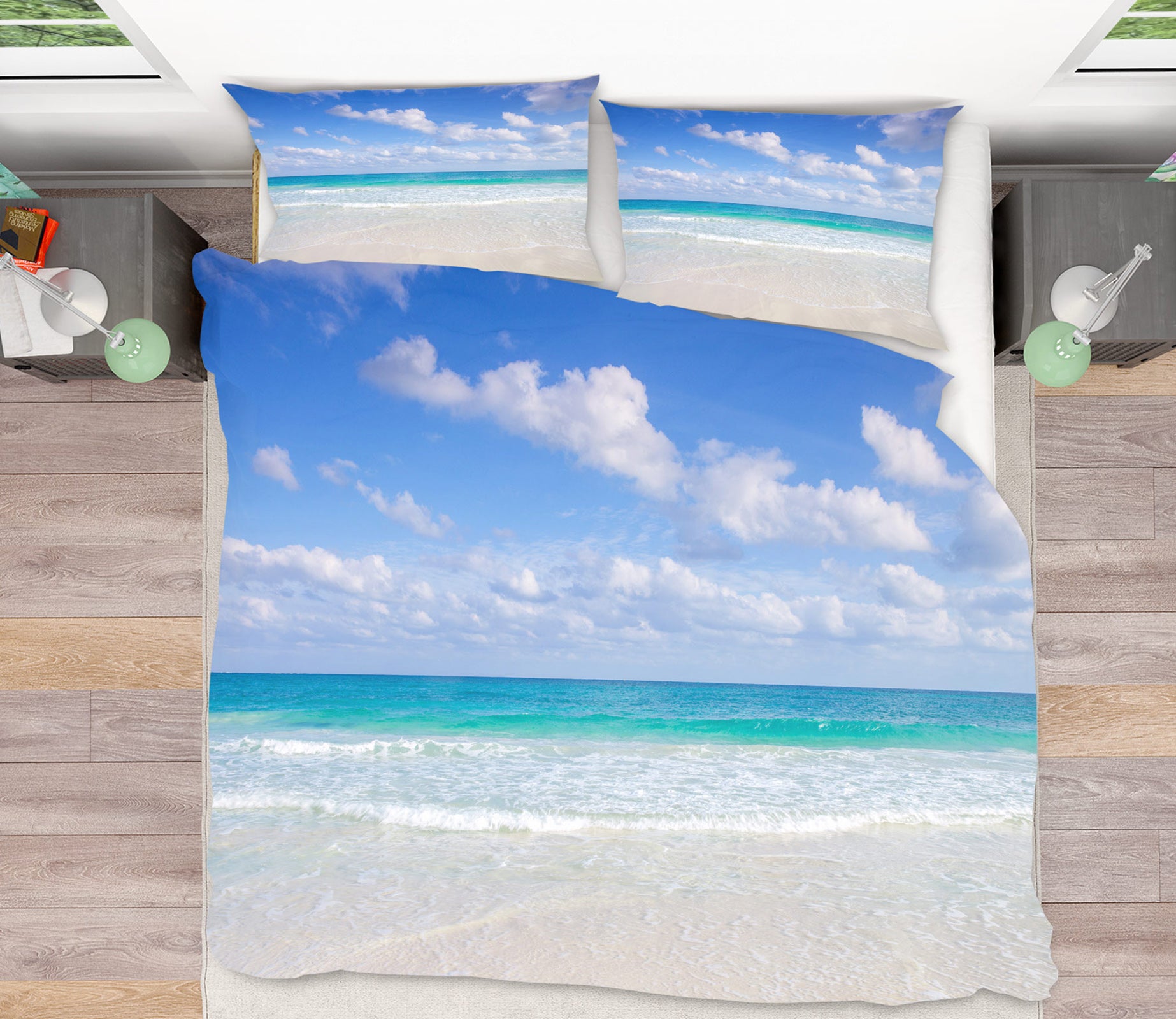 3D Beach Waves 6938 Assaf Frank Bedding Bed Pillowcases Quilt Cover Duvet Cover