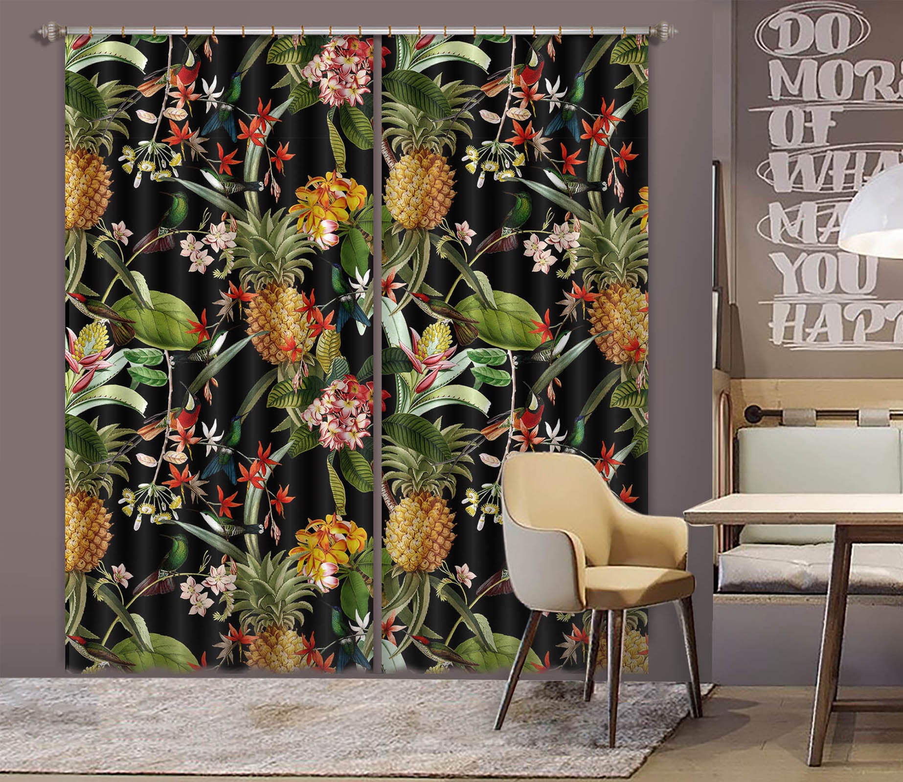 3D Fruit Tree 160 Uta Naumann Curtain Curtains Drapes