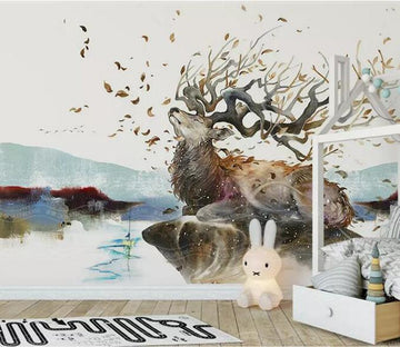 3D Elk 1339 Wall Murals Wallpaper AJ Wallpaper 2 