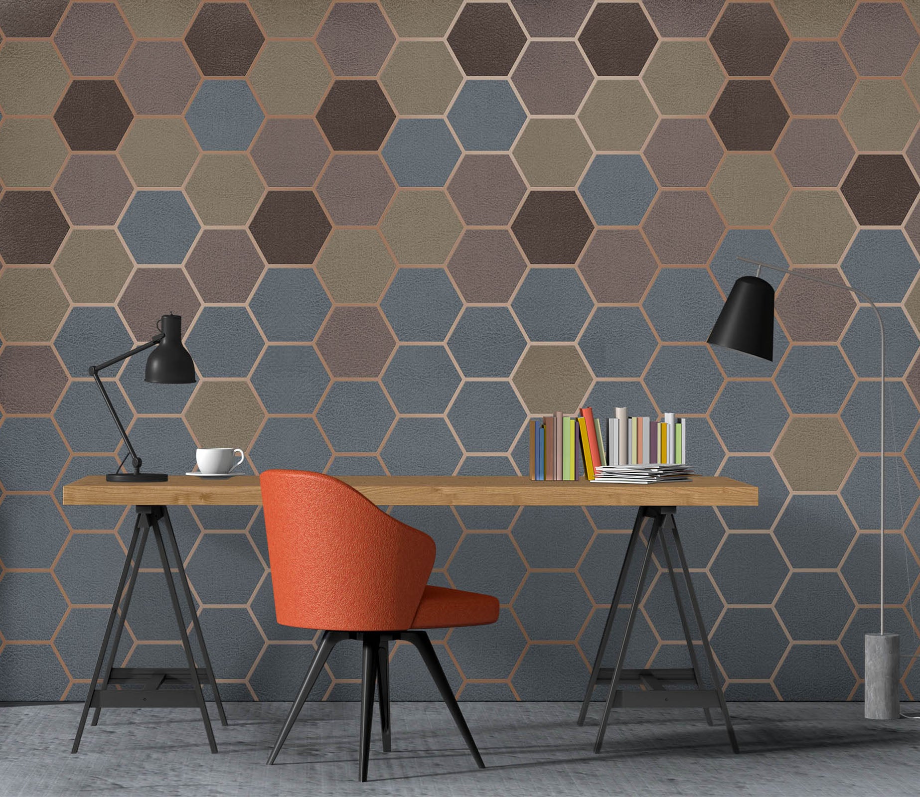 3D Hexagon Graphics 1065 Wall Murals