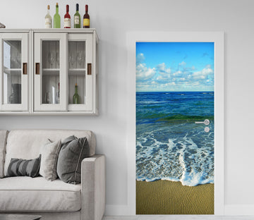 3D Seaside Beach 240 Door Mural