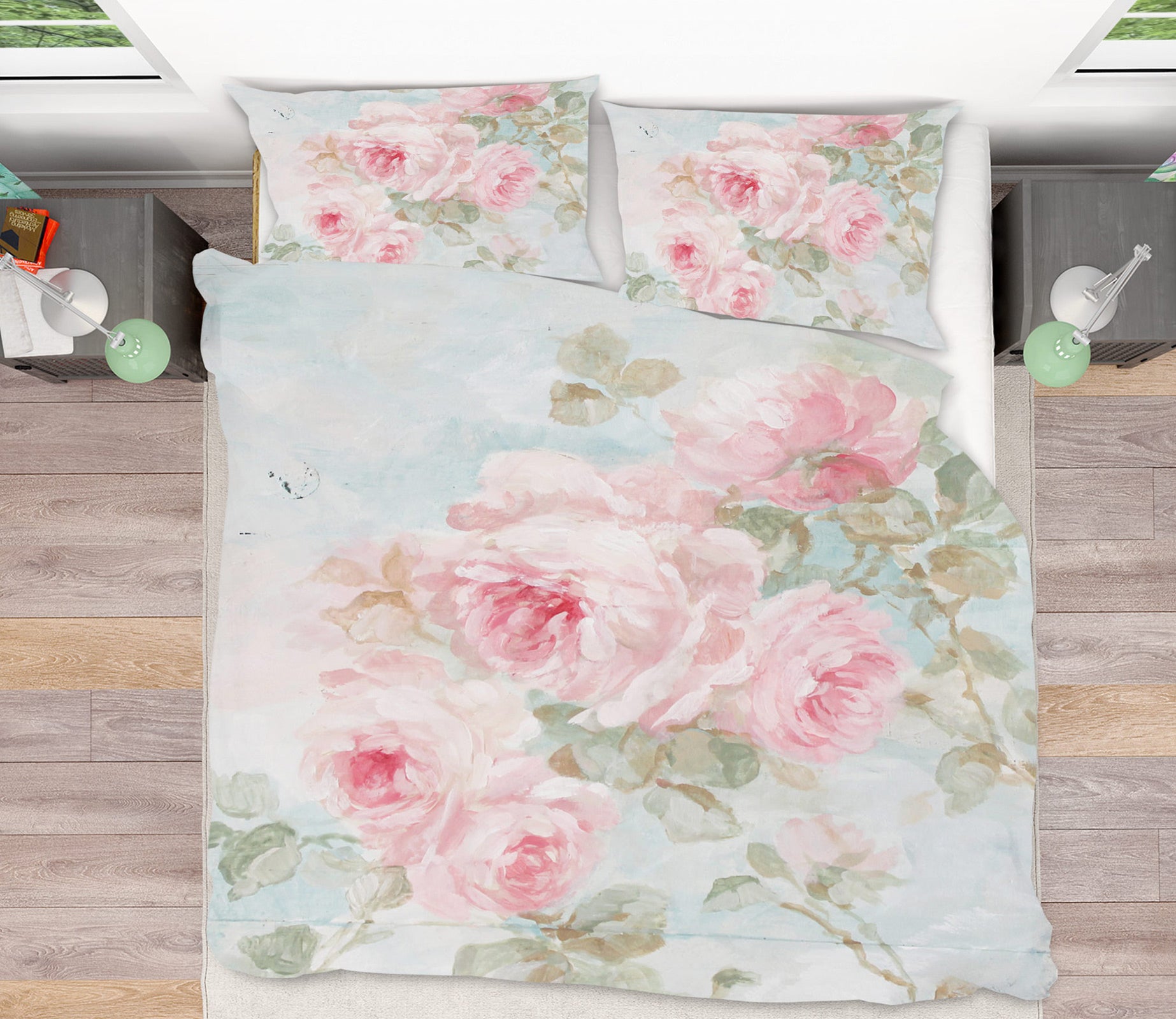 3D Pink Flower Branch 2098 Debi Coules Bedding Bed Pillowcases Quilt