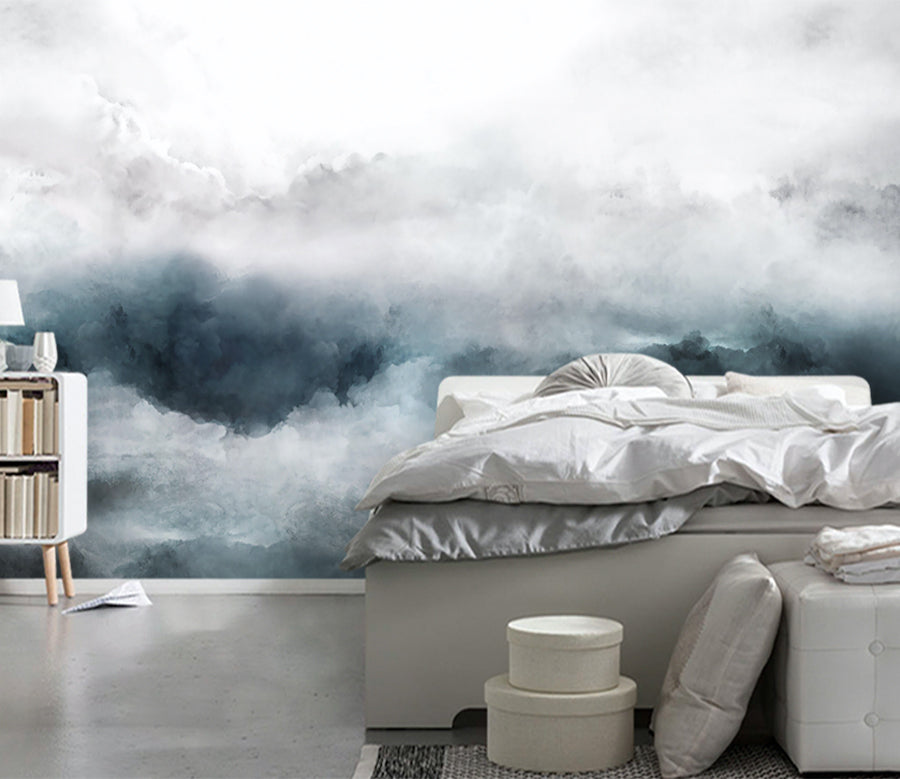 3D White Cloud WG177 Wall Murals