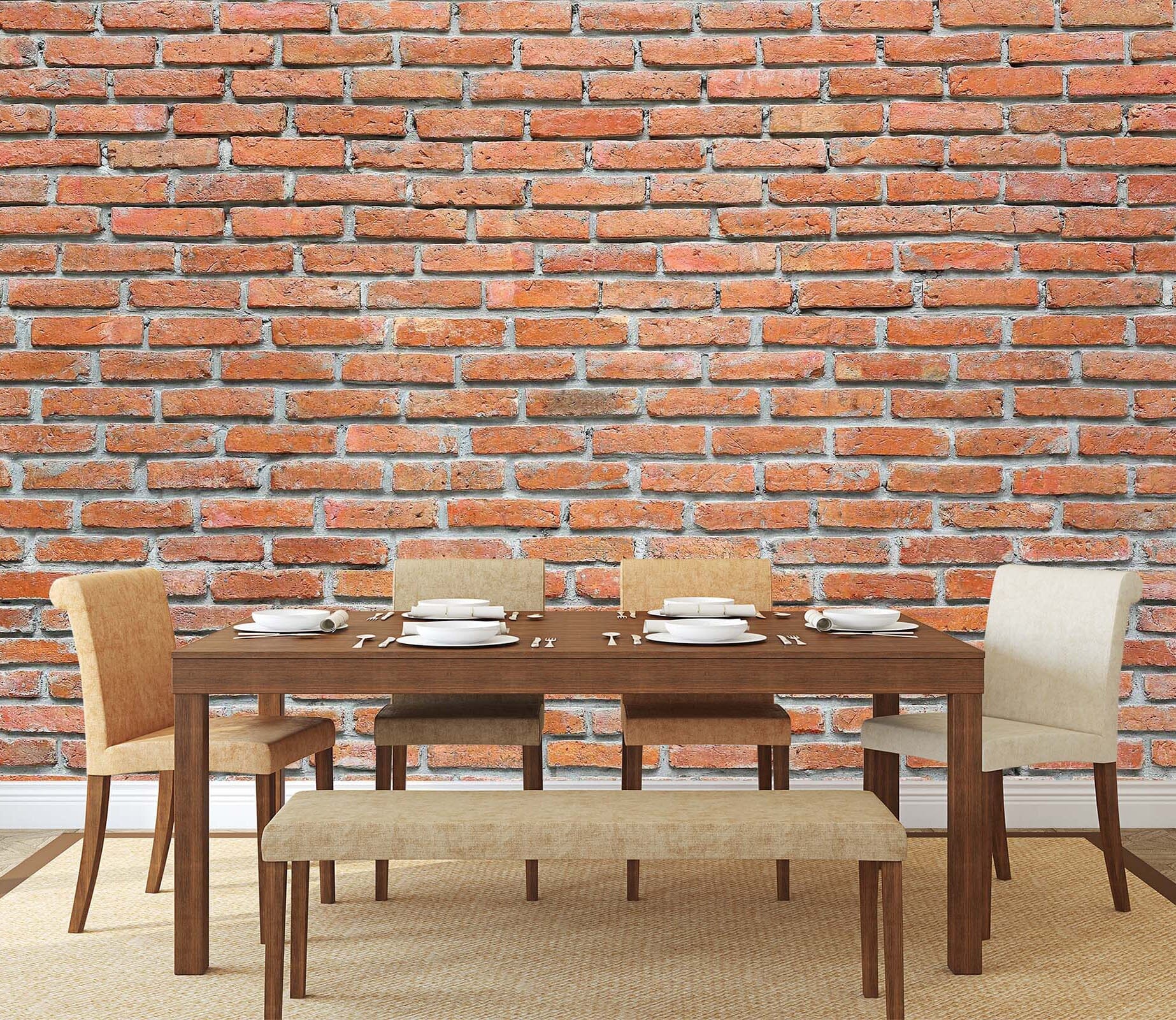 3D Red Brick Wall 68 Wall Murals Wallpaper AJ Wallpaper 2 