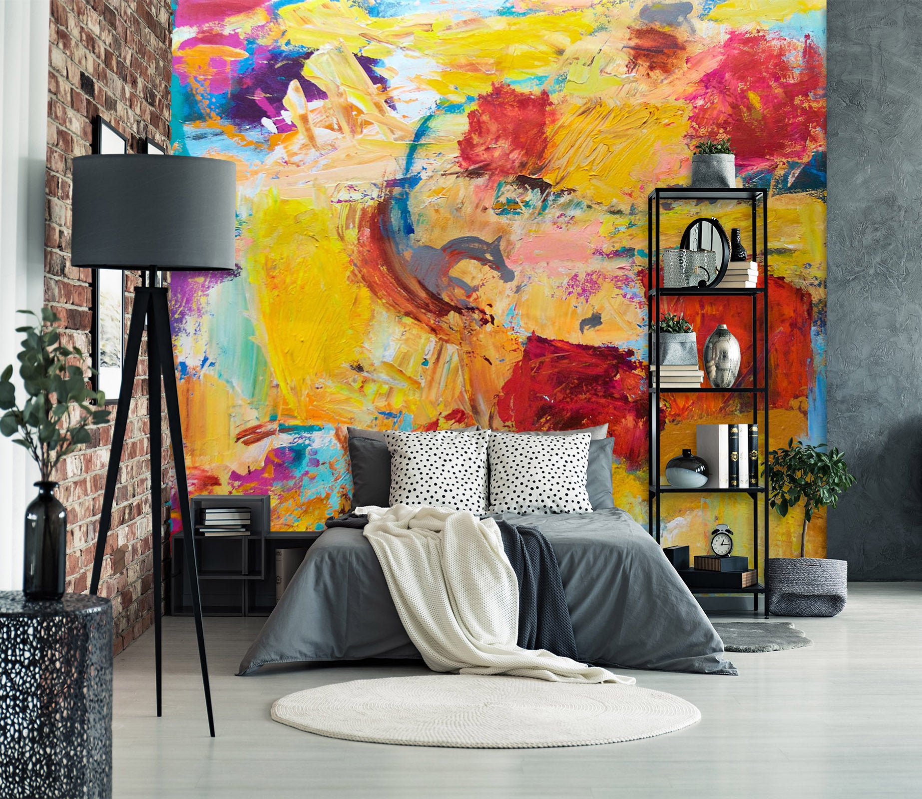 3D Color Art 225 Allan P. Friedlander Wall Mural Wall Murals