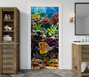 3D Seabed Coral 23191 Door Mural