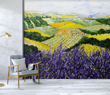 3D Field Flowers 123 Allan P. Friedlander Wall Mural Wall Murals