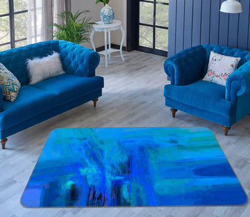 3D Blue Graffiti 1021 Michael Tienhaara Rug Non Slip Rug Mat Mat AJ Creativity Home 