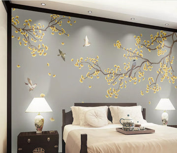 3D Fallen Leaves WC896 Wall Murals