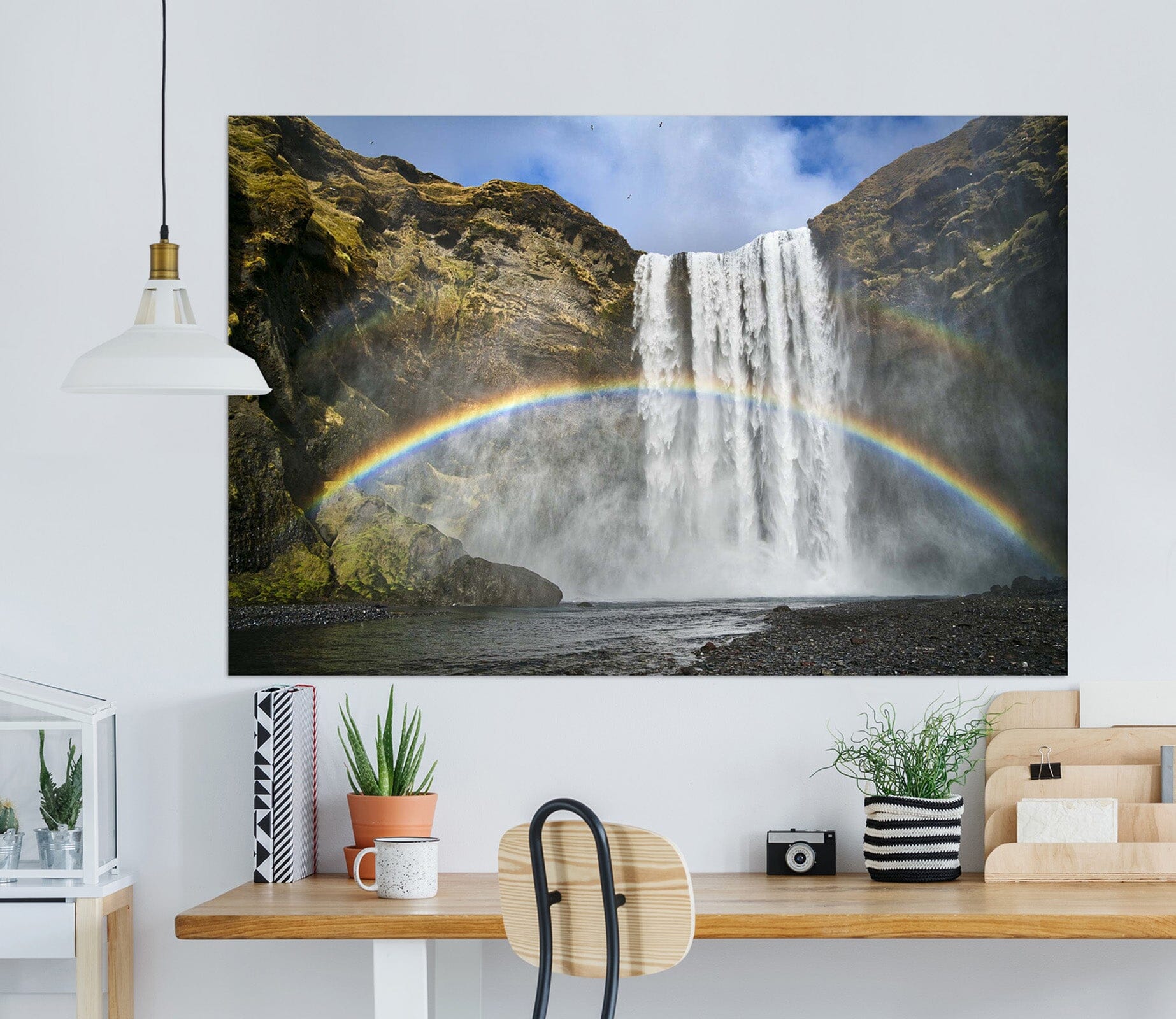 3D Rainbow Falls 201 Marco Carmassi Wall Sticker Wallpaper AJ Wallpaper 2 