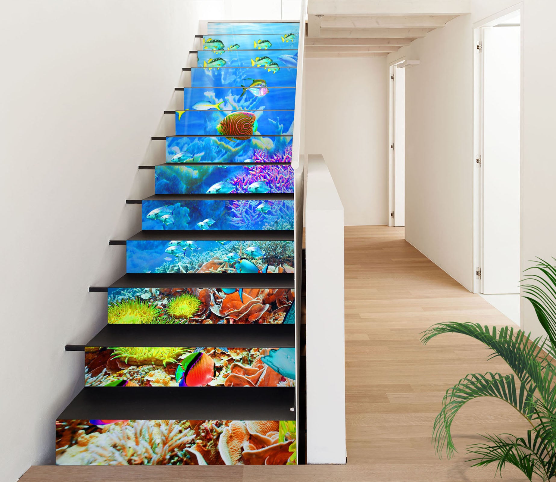 3D Ocean Colorful Coral 96189 Adrian Chesterman Stair Risers