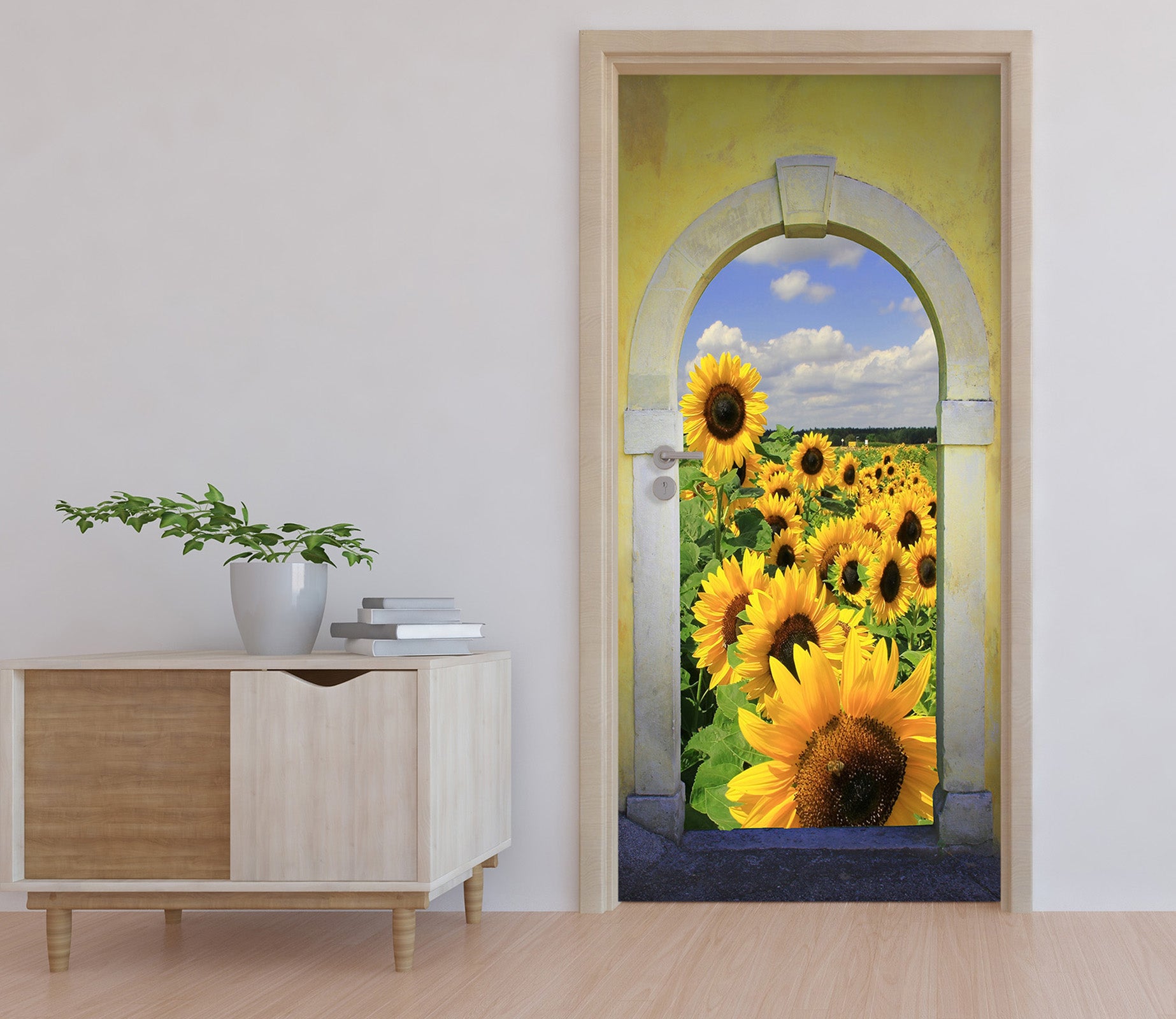 3D Sunflower 22055 Door Mural