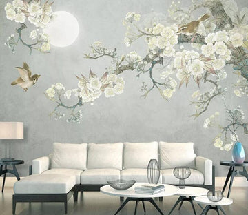 3D Flower Moon 1569 Wall Murals Wallpaper AJ Wallpaper 2 