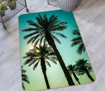 3D Coconut Tree 83286 Assaf Frank Rug Non Slip Rug Mat