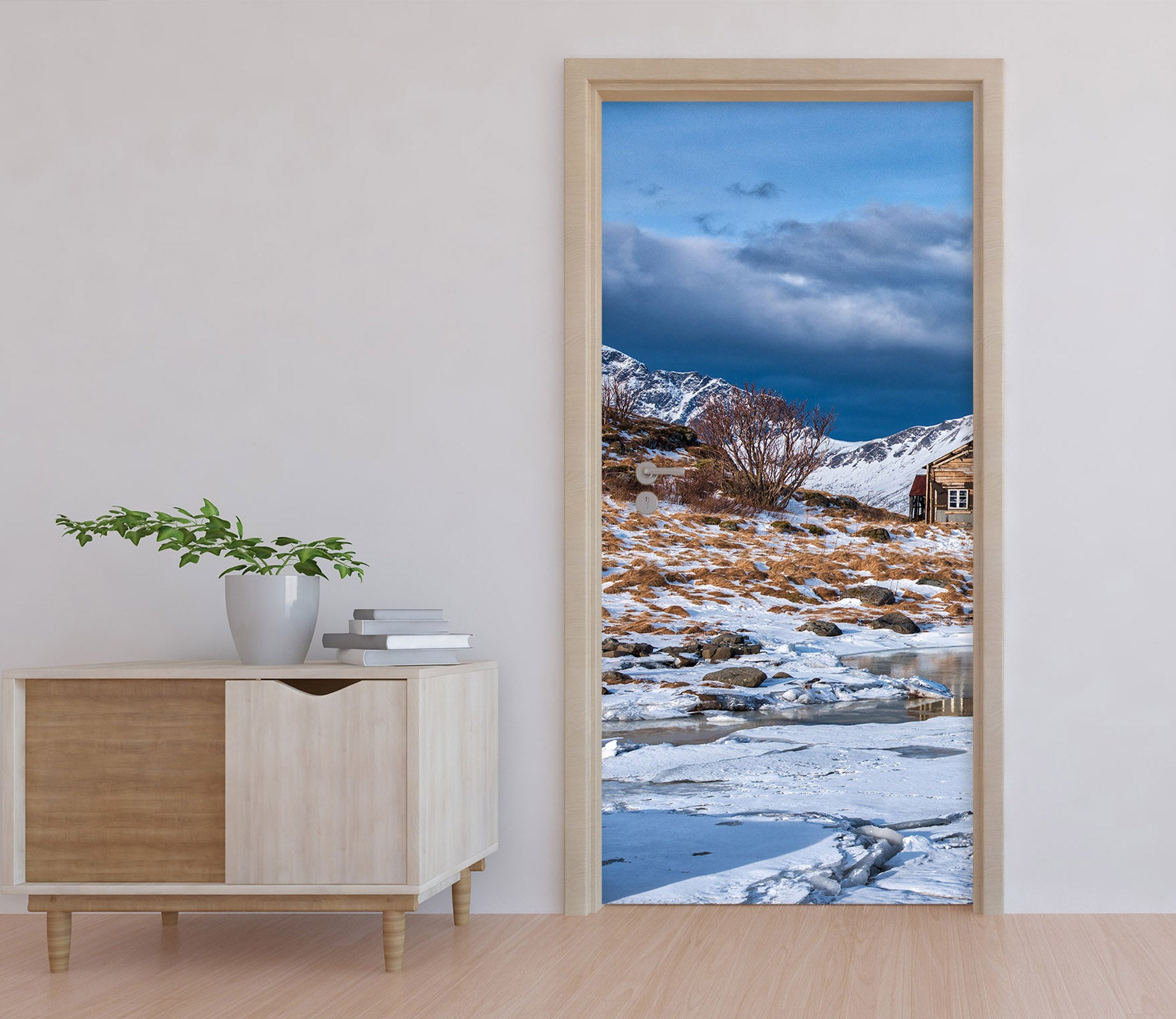 3D Stone Snow 119174 Marco Carmassi Door Mural