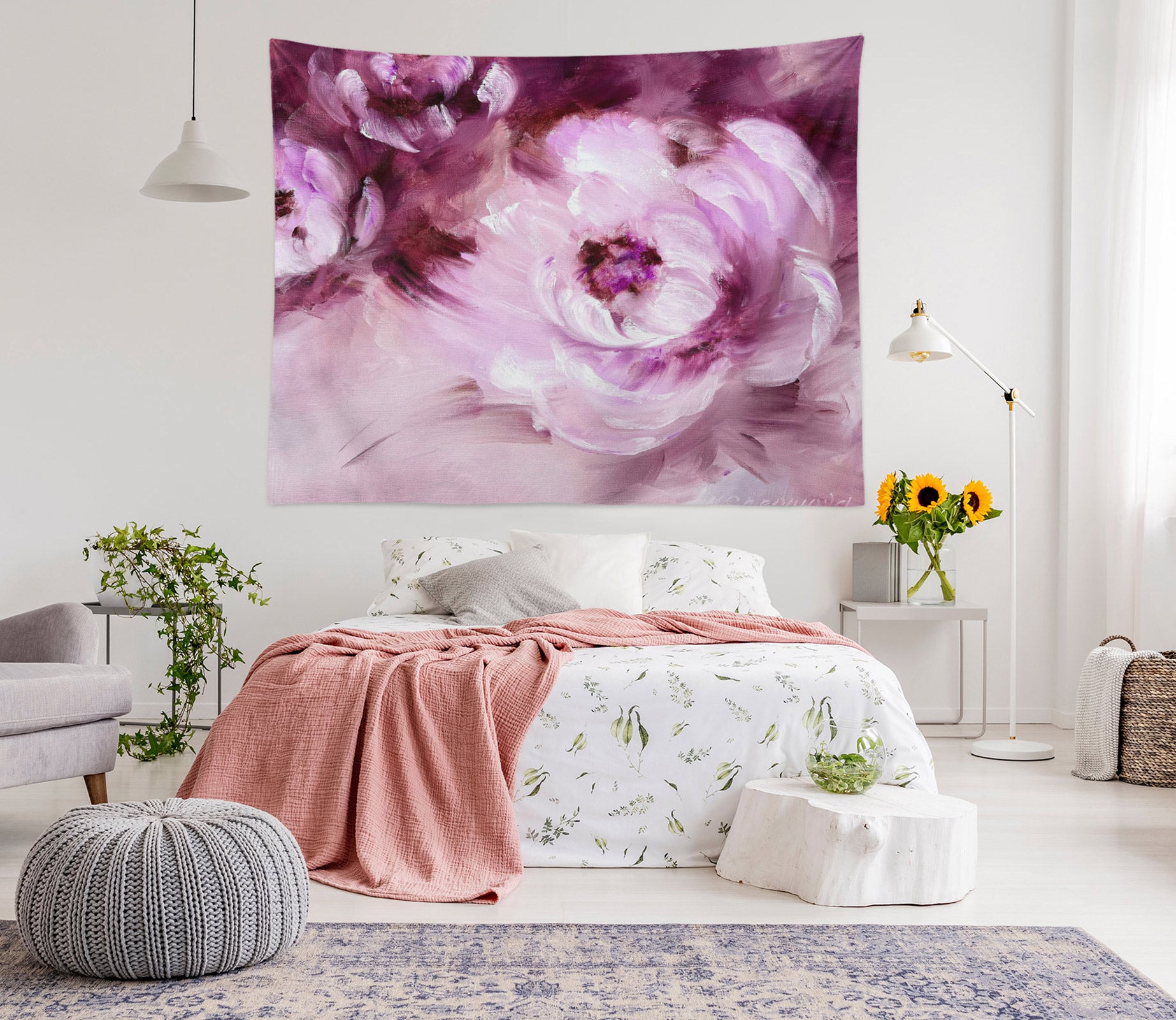 3D Flower Print 3451 Skromova Marina Tapestry Hanging Cloth Hang