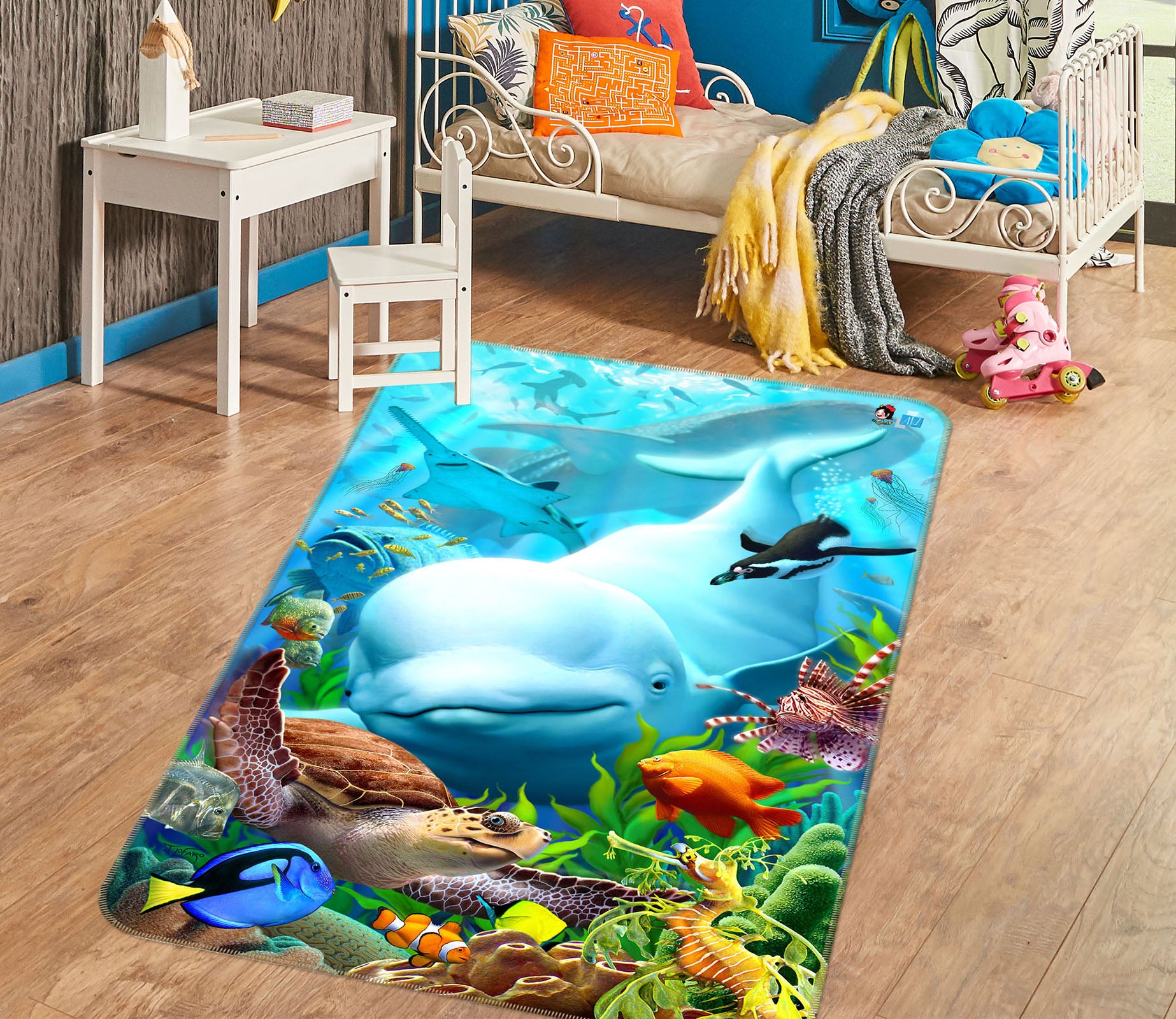 3D Seavilians 85087 Jerry LoFaro Rug Non Slip Rug Mat