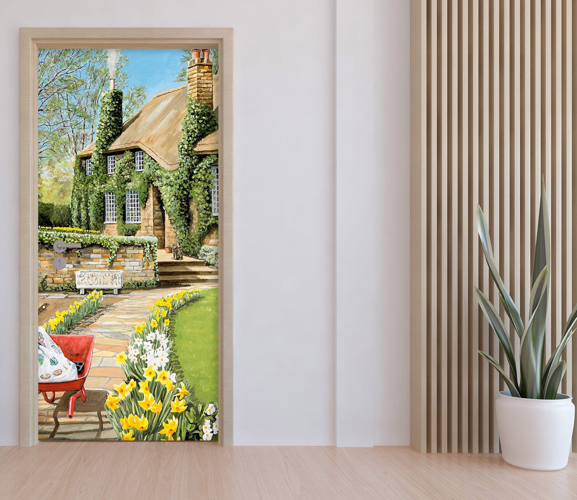 3D Garden Path House 103131 Trevor Mitchell Door Mural