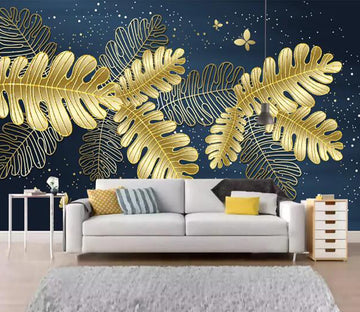 3D Leaf Butterfly WC2316 Wall Murals