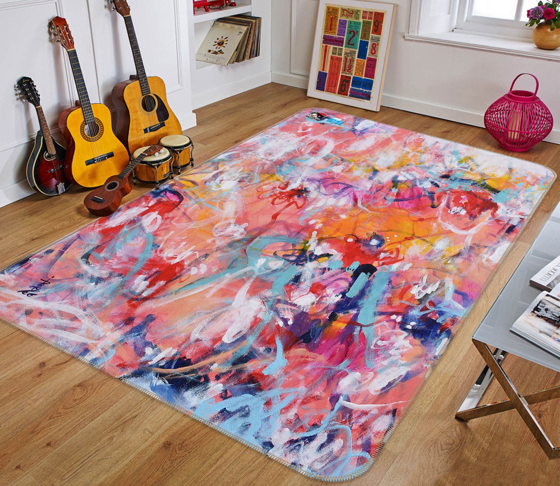 3D Colorful Art Painting 123207 Misako Chida Rug Non Slip Rug Mat