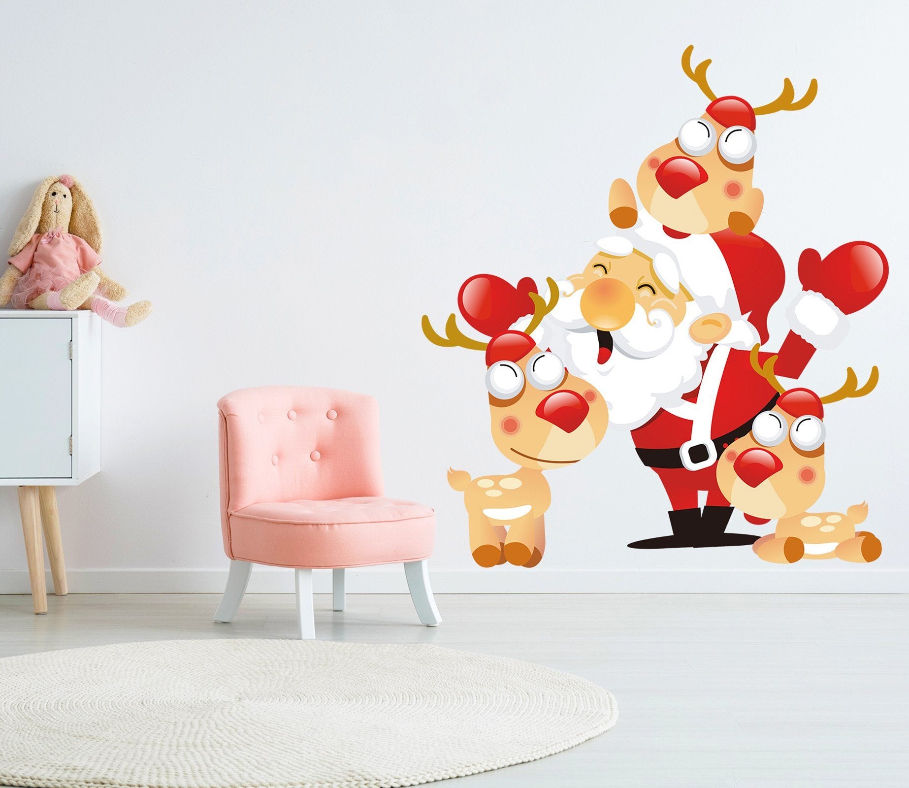 3D Cartoon Deer 43 Wall Stickers Wallpaper AJ Wallpaper 