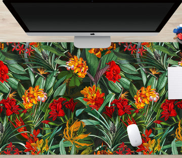 3D Red Flower Clump 120155 Uta Naumann Desk Mat