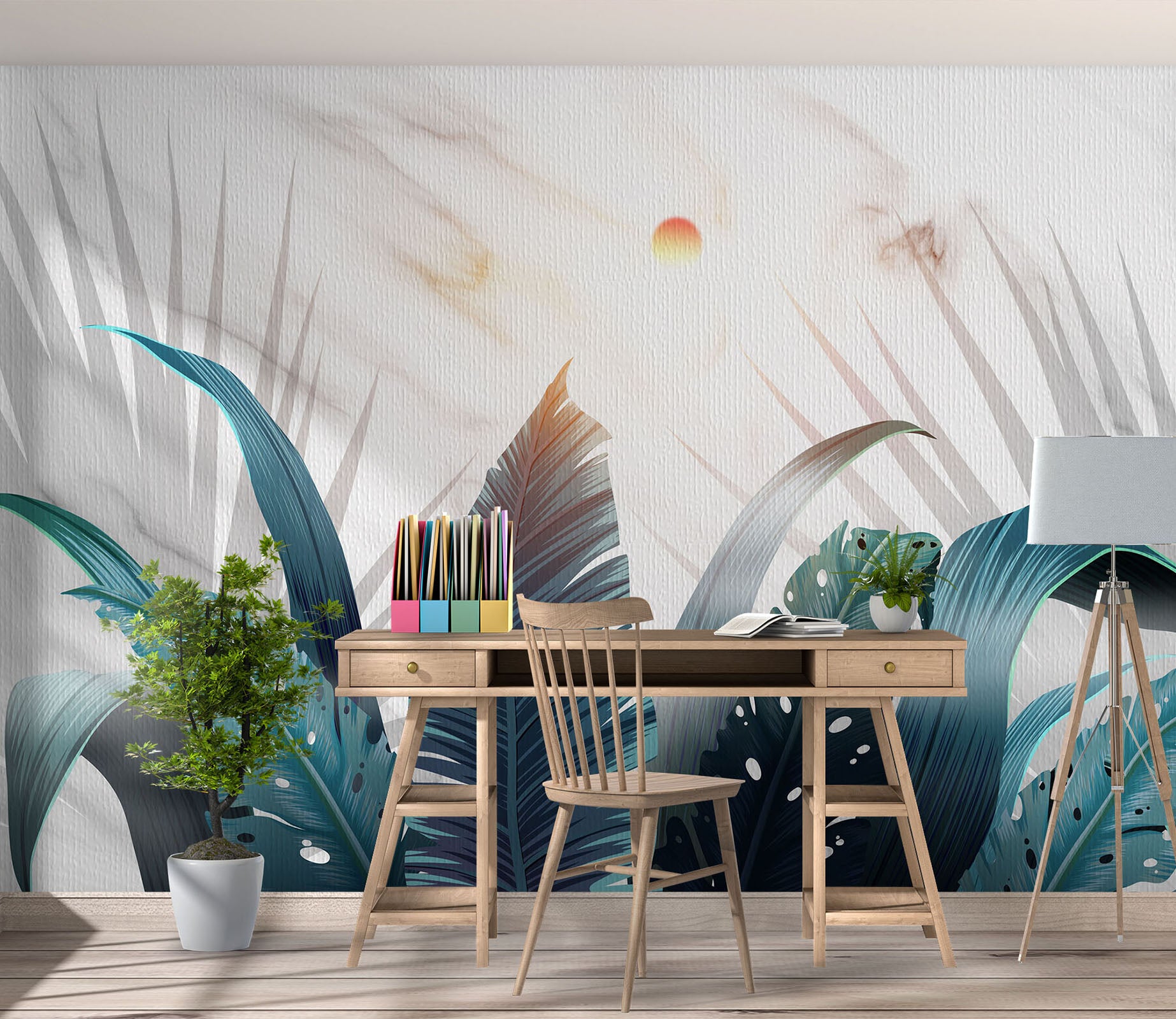 3D Graffiti Leaves 1074 Wall Murals