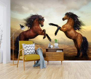 3D Horse Jumping 176 Wall Murals