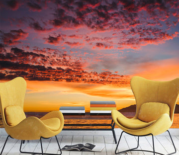 3D Sunset Sky Clouds 87 Wall Murals Wallpaper AJ Wallpaper 2 