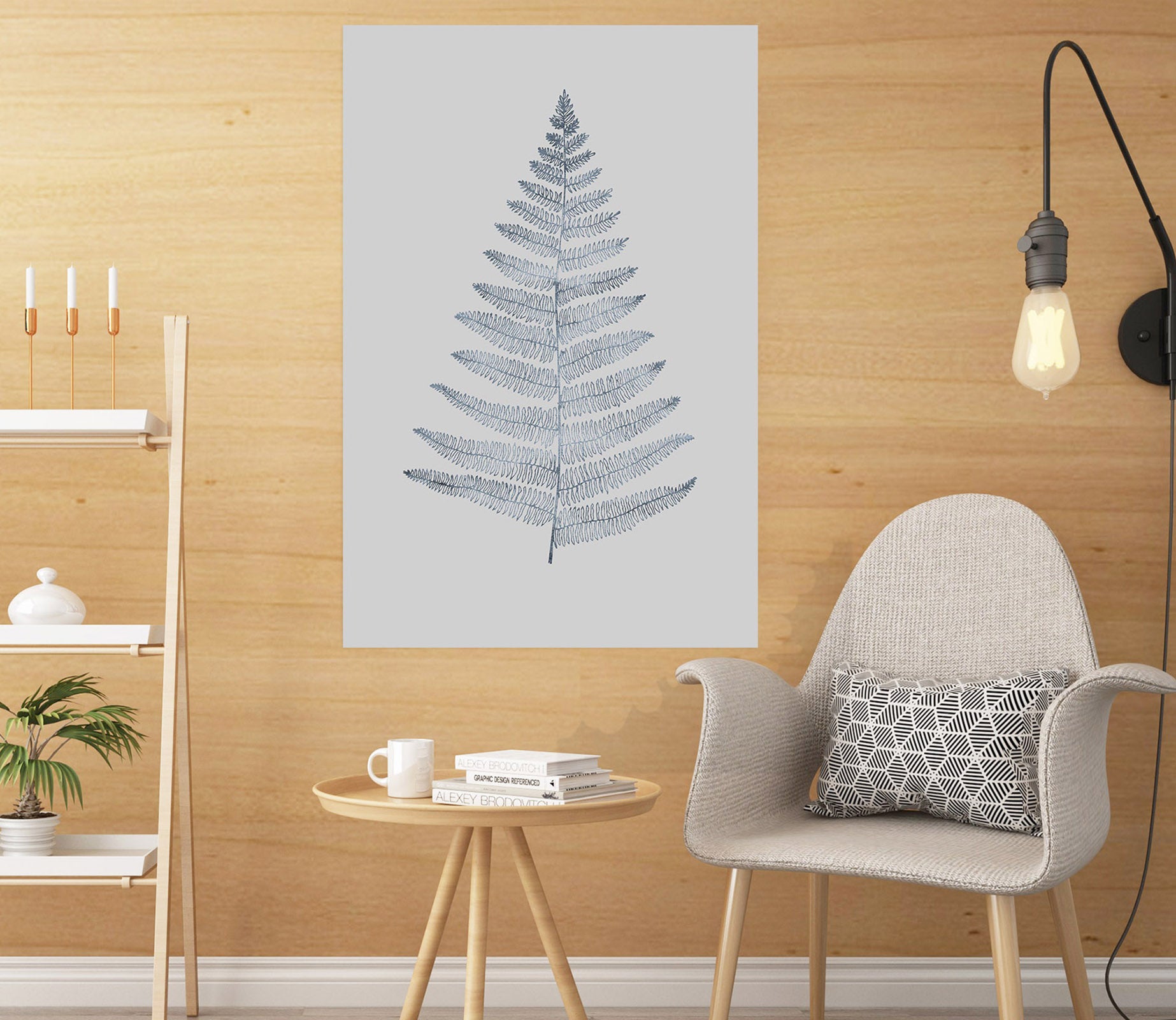 3D Leaves Pattern 118 Boris Draschoff Wall Sticker