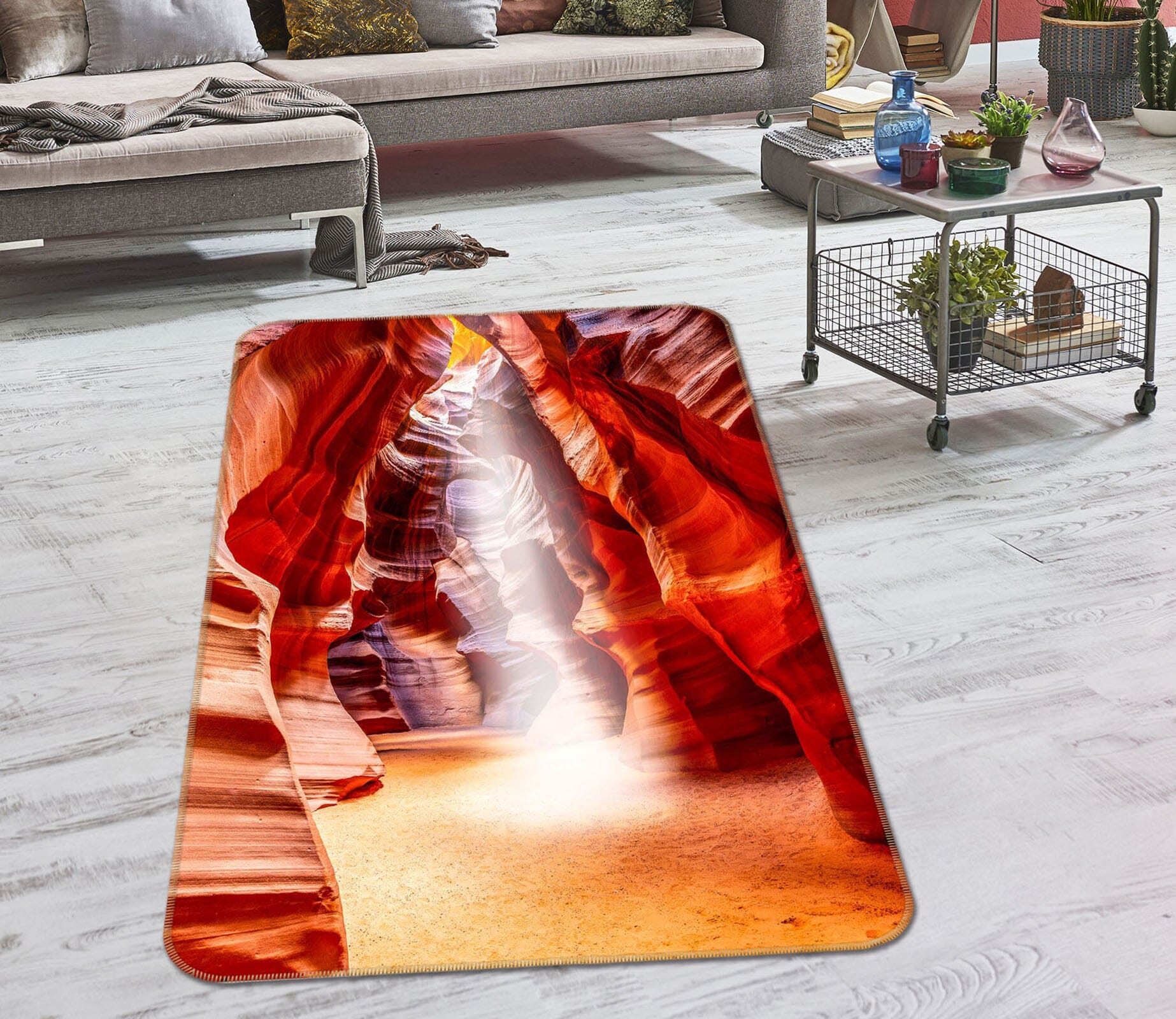 3D Red Cave 1181 Marco Carmassi Rug Non Slip Rug Mat Mat AJ Creativity Home 