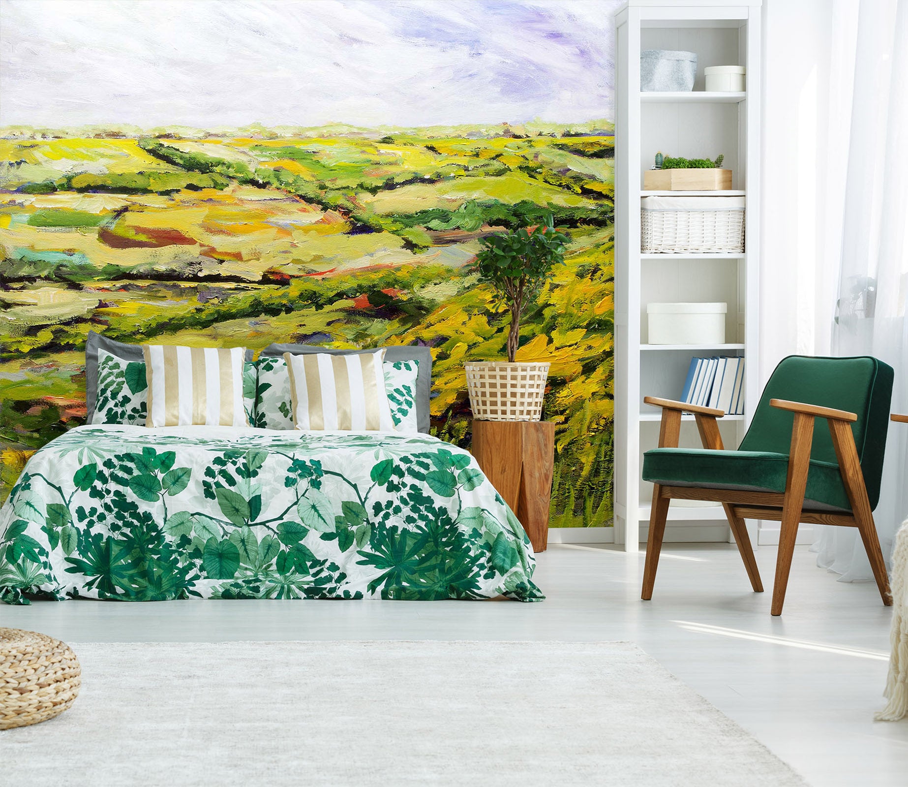 3D Green Field 214 Allan P. Friedlander Wall Mural Wall Murals