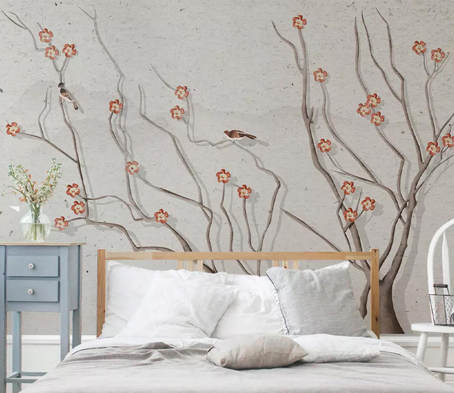 3D Plum Tree WC695 Wall Murals