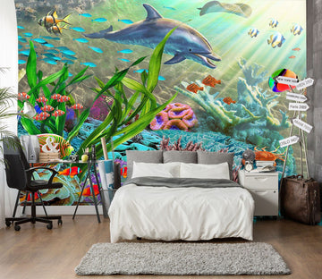 3D Colored Sea Floor 1412 Adrian Chesterman Wall Mural Wall Murals Wallpaper AJ Wallpaper 2 