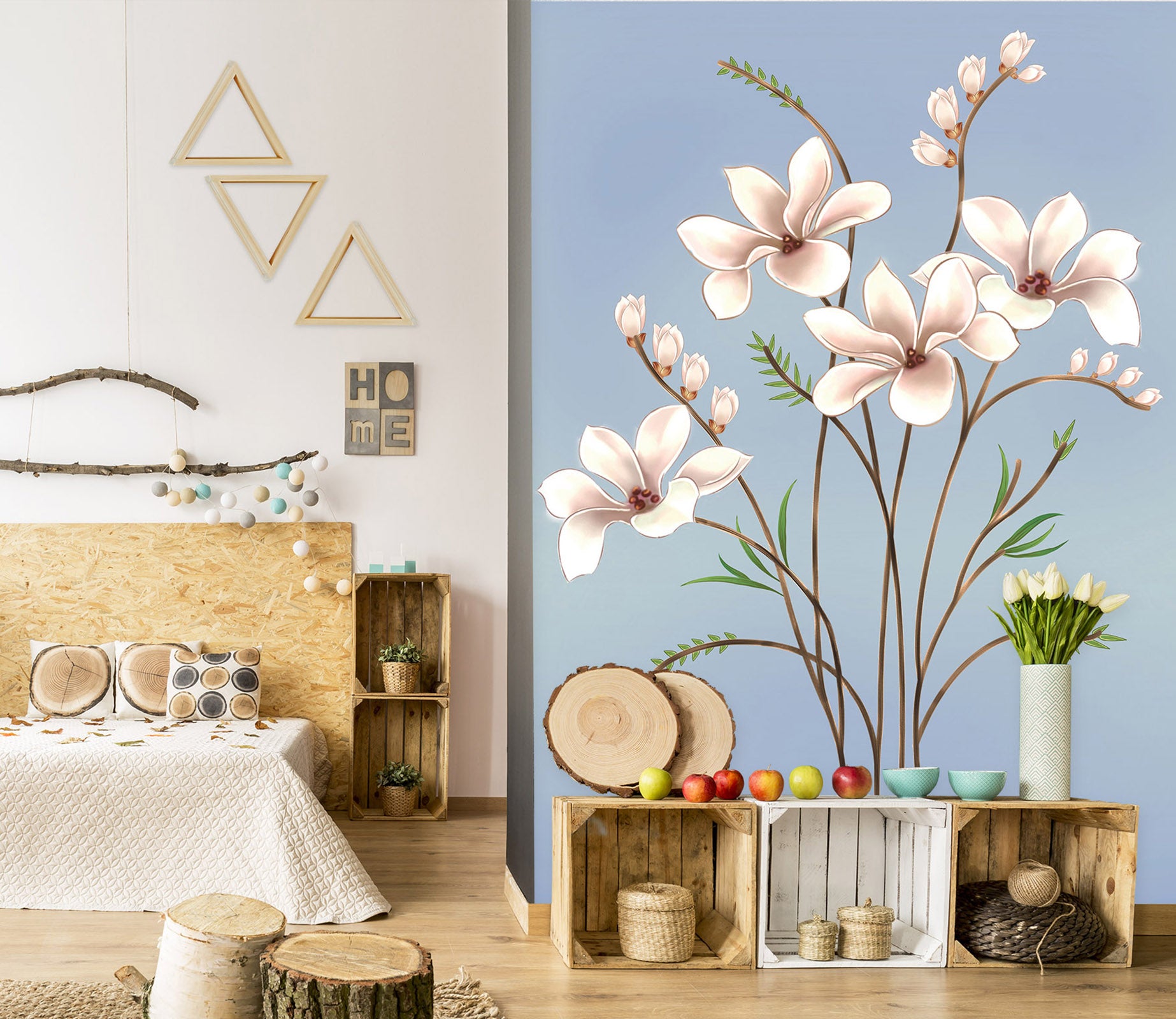 3D Flowers Bloom 1810 Wall Murals