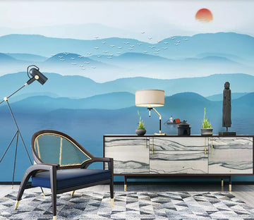 3D Misty Lake WC2126 Wall Murals