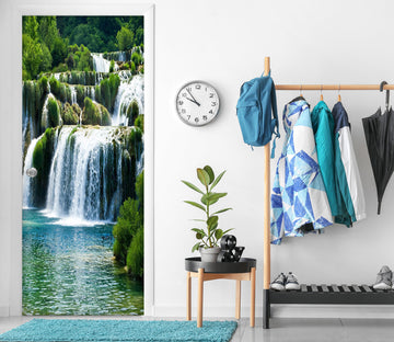 3D Waterfall Running Water 23137 Door Mural