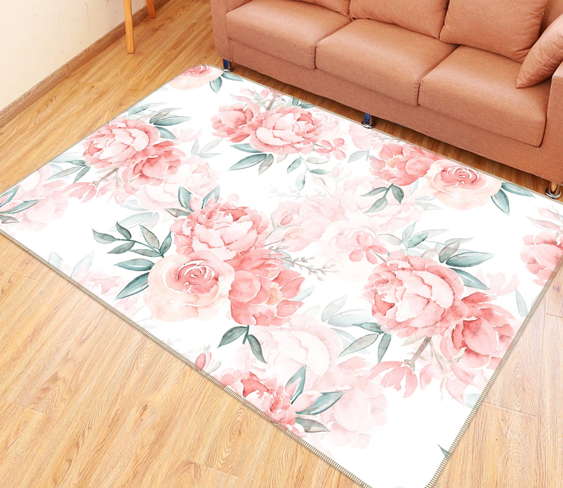 3D Painting Peony 107 Uta Naumann Rug Non Slip Rug Mat