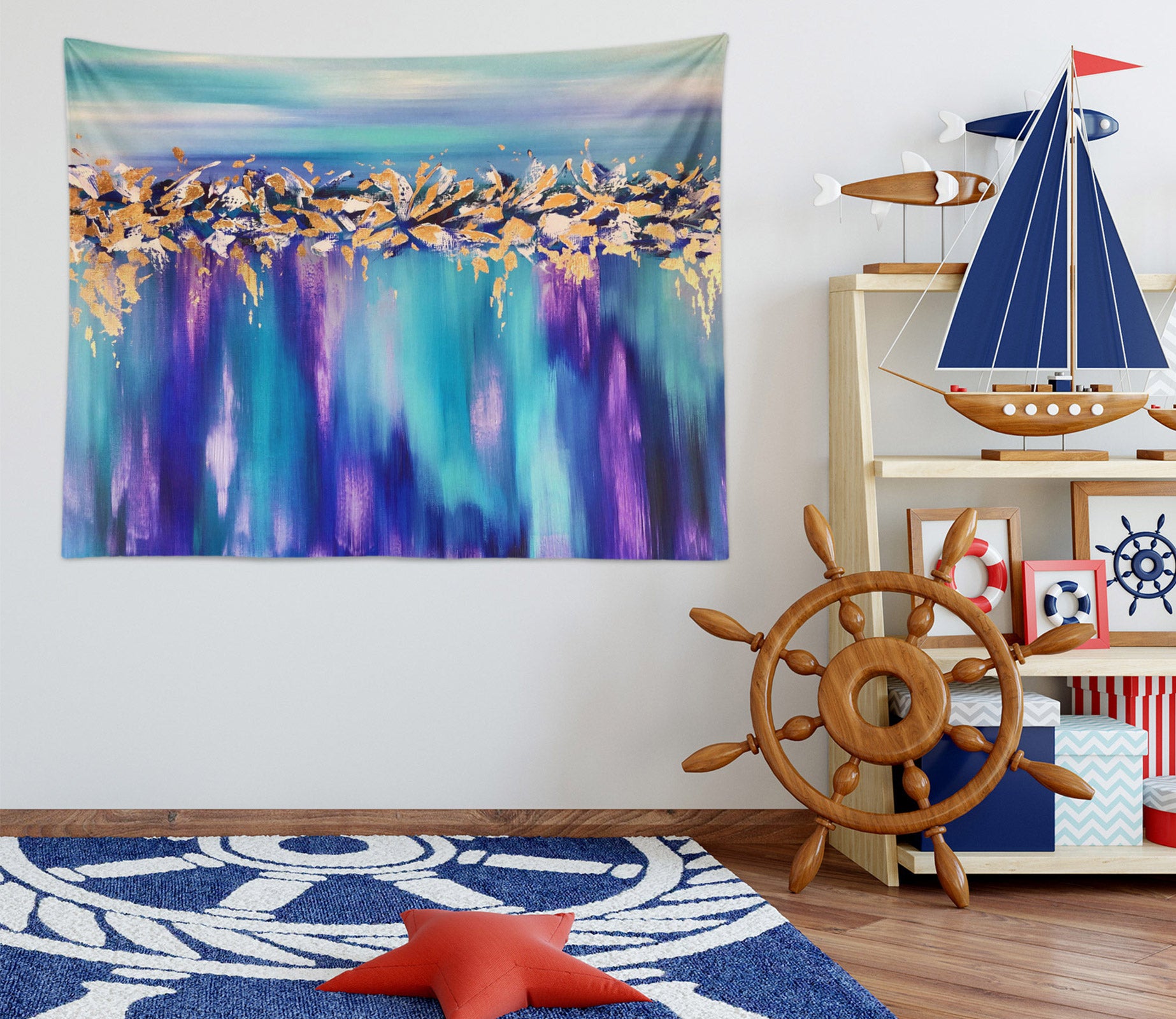 3D Dream Blue 3483 Skromova Marina Tapestry Hanging Cloth Hang