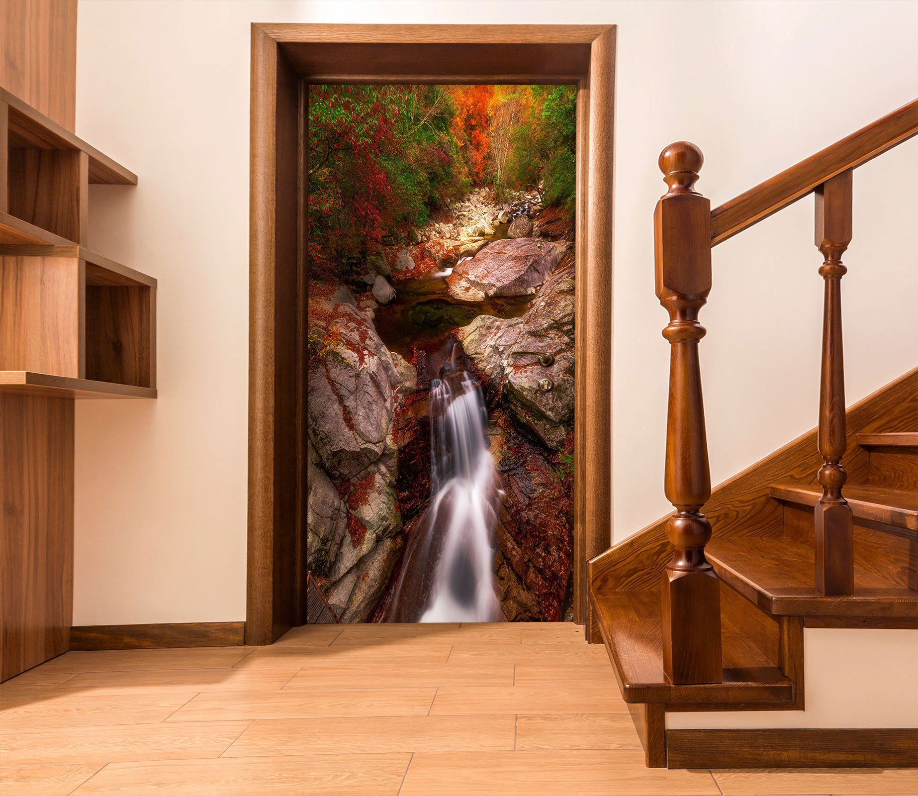 3D Running Water 25062 Door Mural