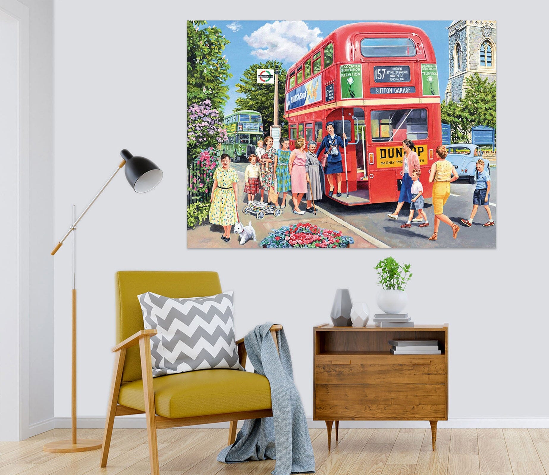 3D The Bus Conductress 068 Trevor Mitchell Wall Sticker Wallpaper AJ Wallpaper 2 