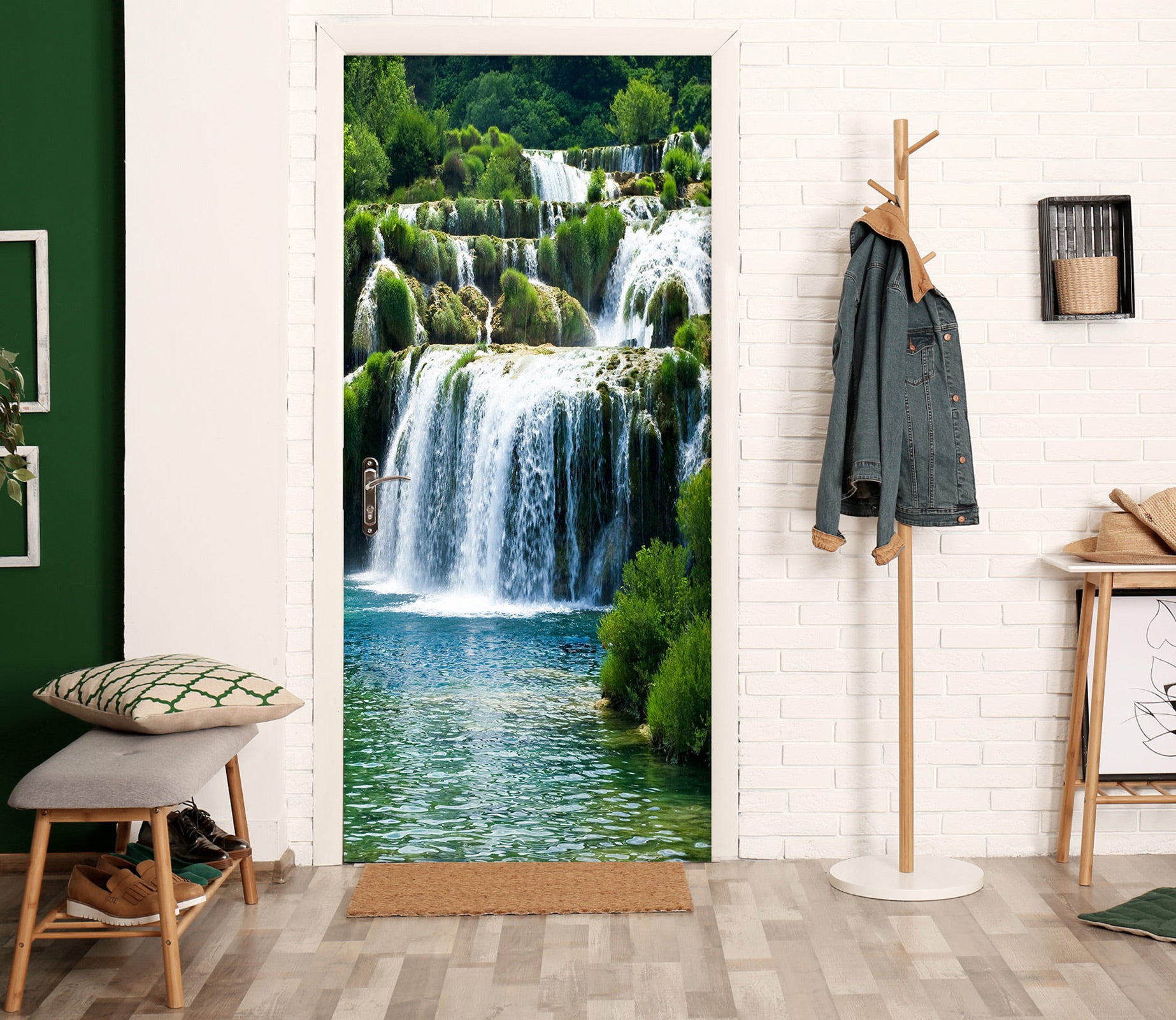 3D Waterfall 23018 Door Mural