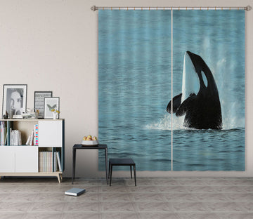 3D Whale 1711 Marina Zotova Curtain Curtains Drapes