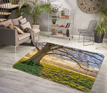 3D Prairie Mountain 169 Assaf Frank Rug Non Slip Rug Mat