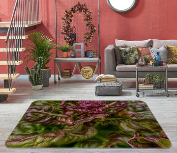 3D Red Lettuce 1012 Jerry LoFaro Rug Non Slip Rug Mat